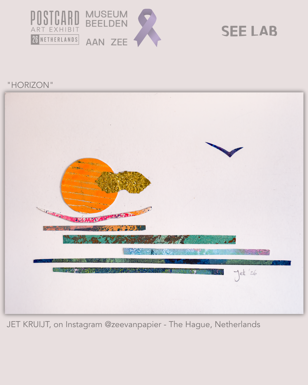 Jet Kruijt, "Horizon" - Postcard Art