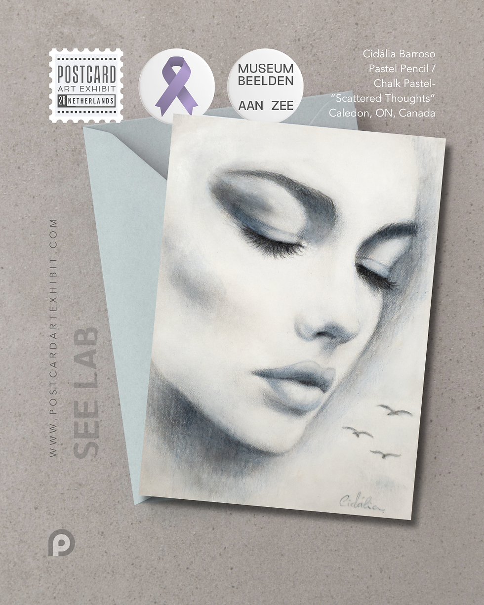 Thumbnail: Cidália Barroso, "Scattered Thoughts" - Postcard Art