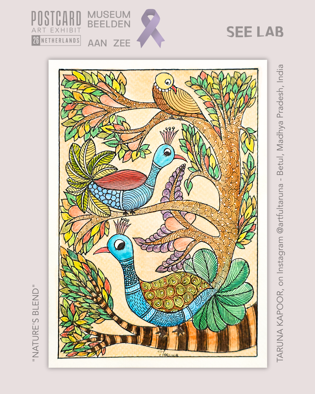 Taruna Kapoor, "Nature's Blend" - Postcard Art