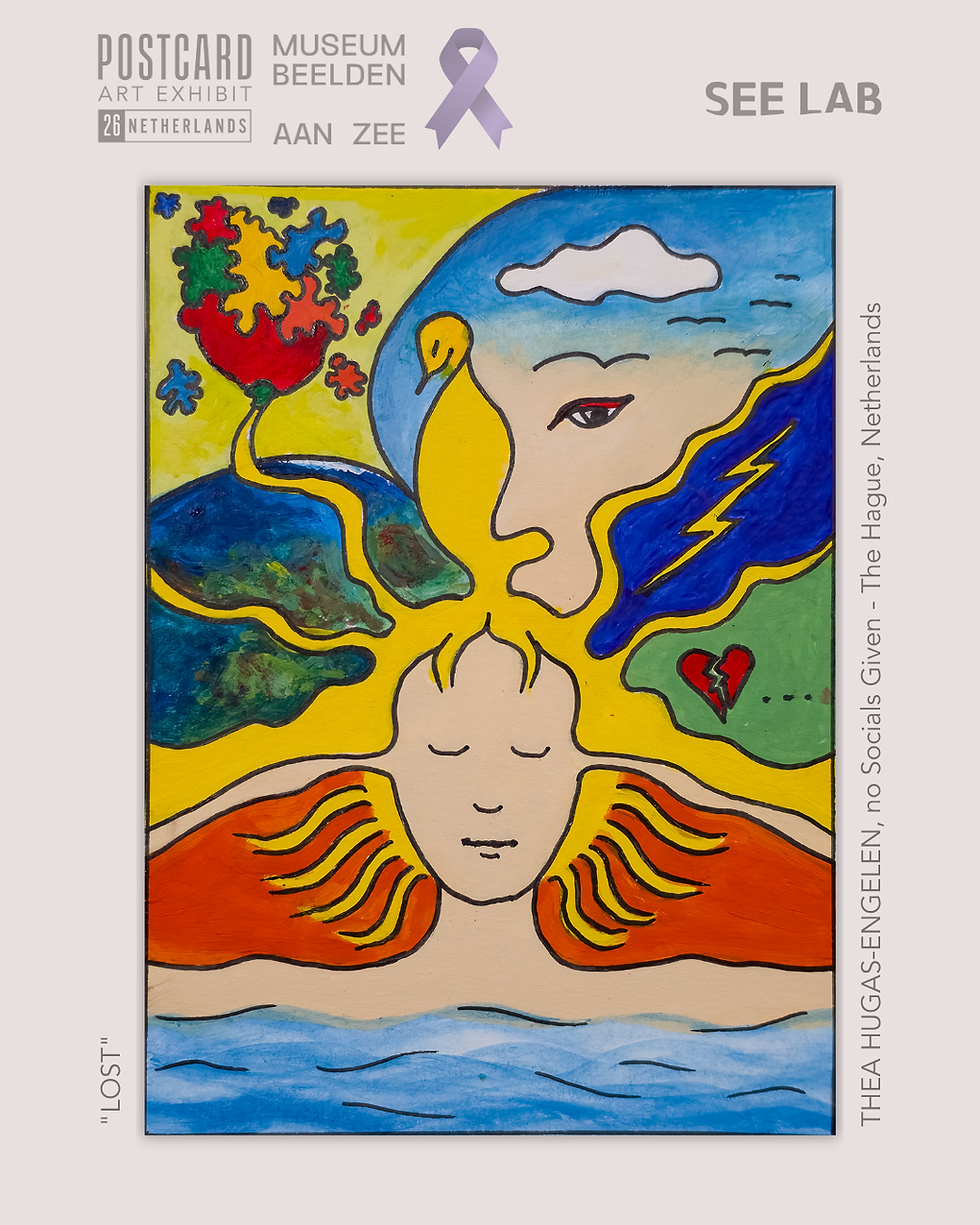 Thumbnail: Thea Hugas-Engelen, "Lost" - Postcard Art