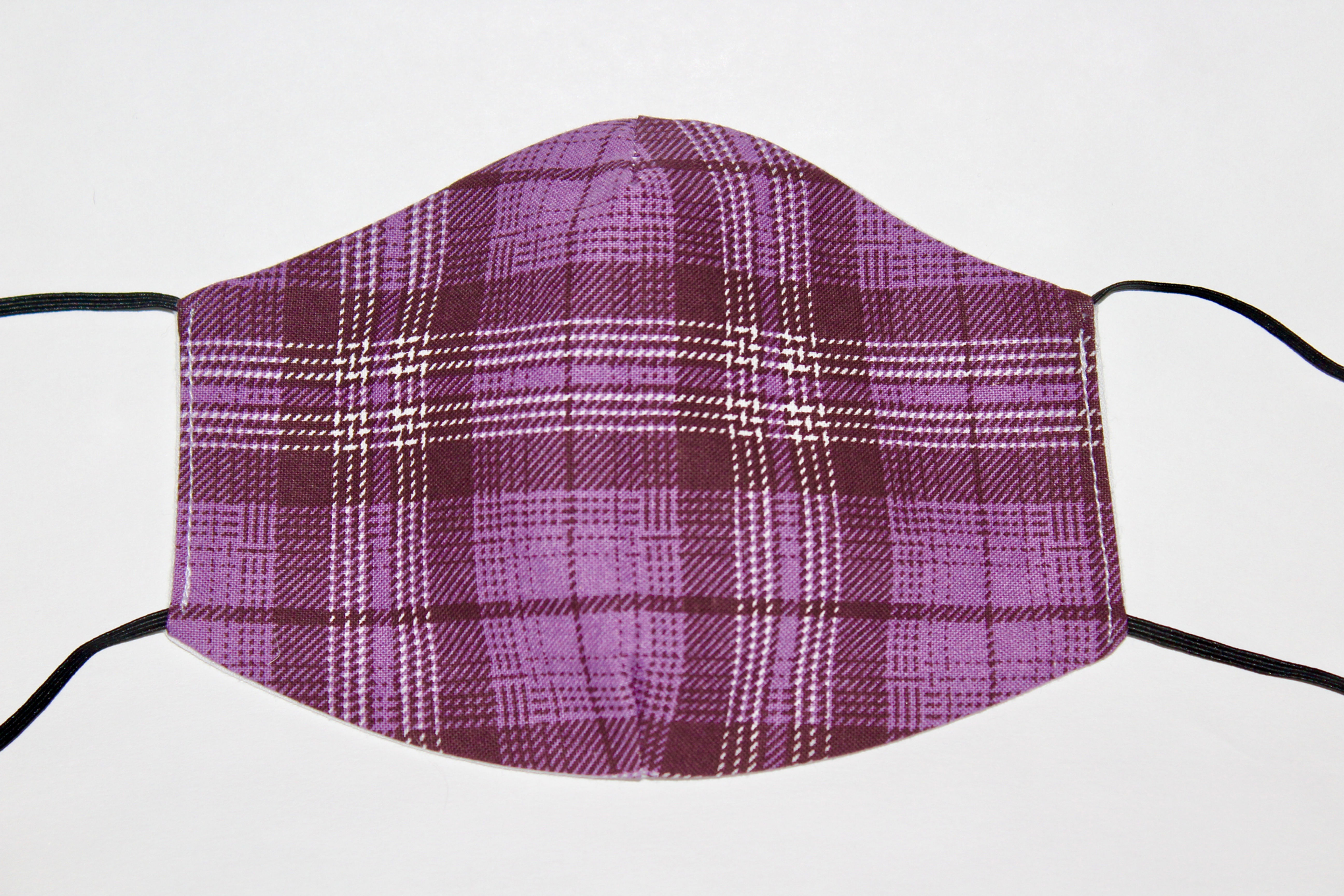 Purple Plaid Mask