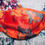 Thumbnail: Embroidered Blue and Orange Silk Mask