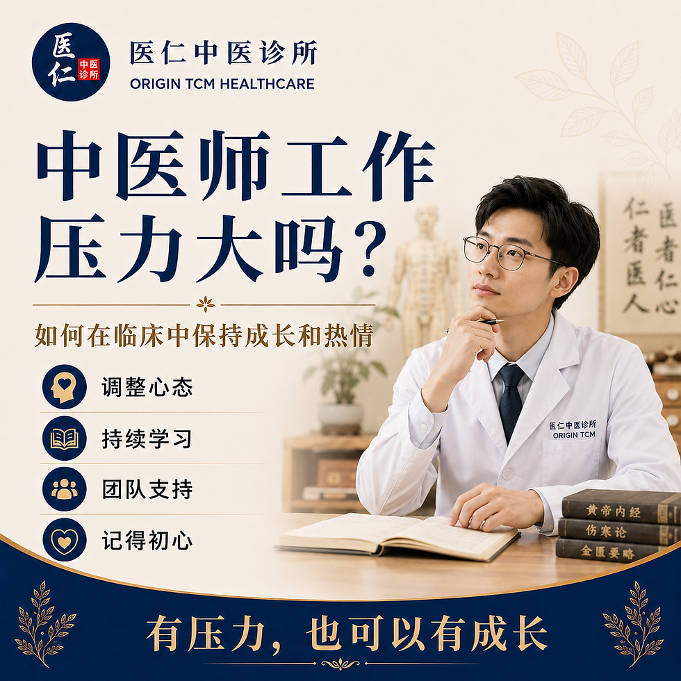 中医师工作压力大吗?如何在临床中保持成长和热情?