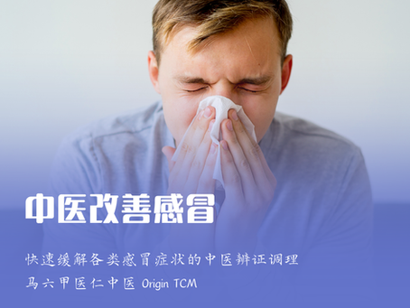 中医改善感冒(外感病) | 马六甲医仁中医 Origin Tcm | 快速缓解各类感冒症状的中医辨证调理