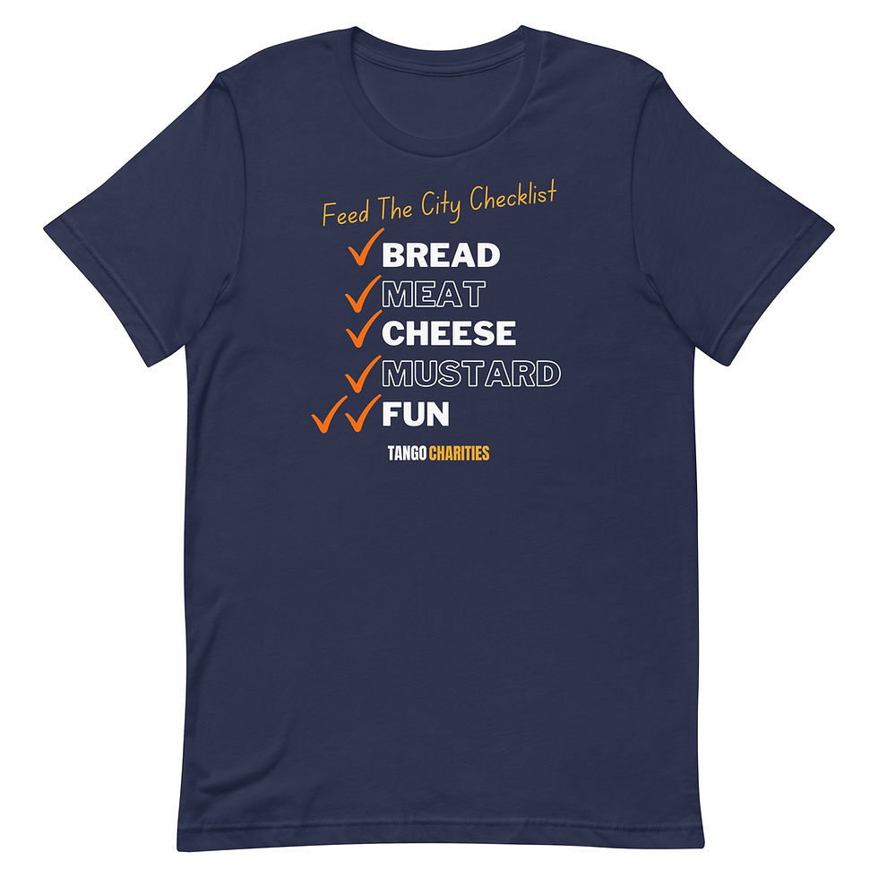Thumbnail: Unisex Feed The City Checklist t-shirt