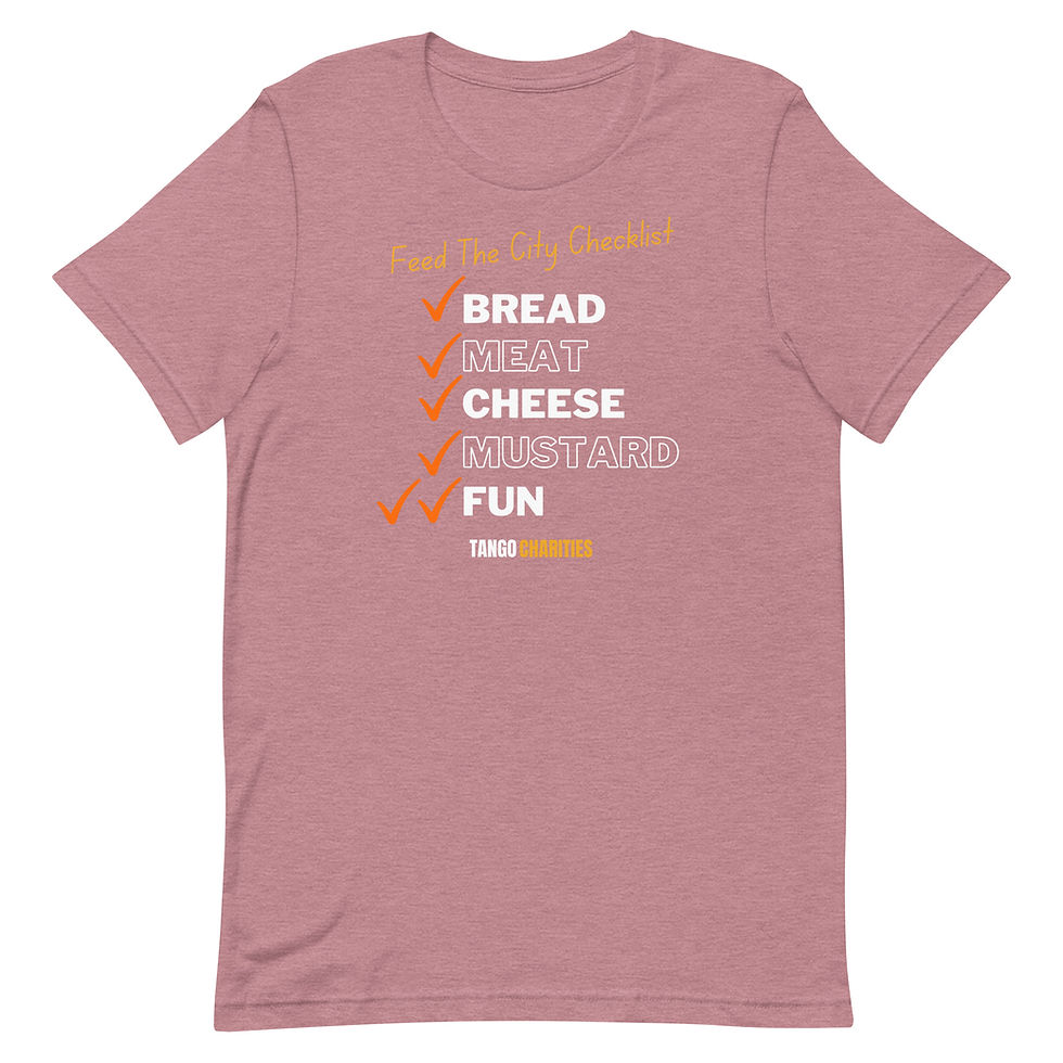 Thumbnail: Unisex Feed The City Checklist t-shirt