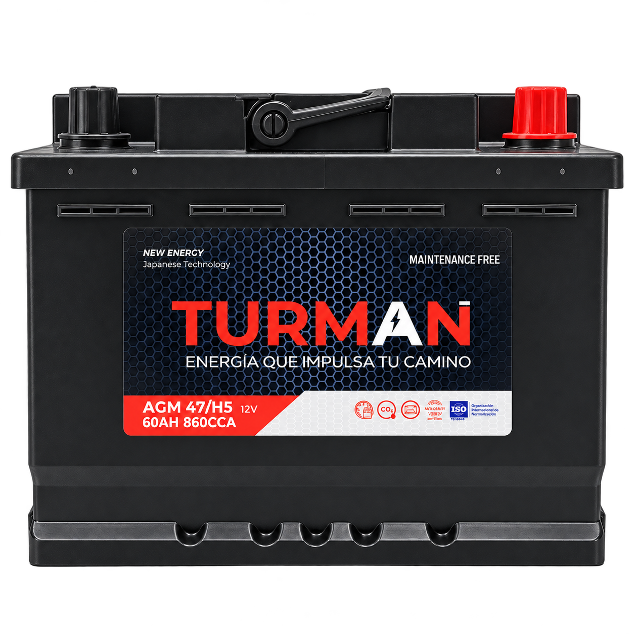 BAT AGM 47 L2/H5 12V 60AH CCA860 TURMAN
