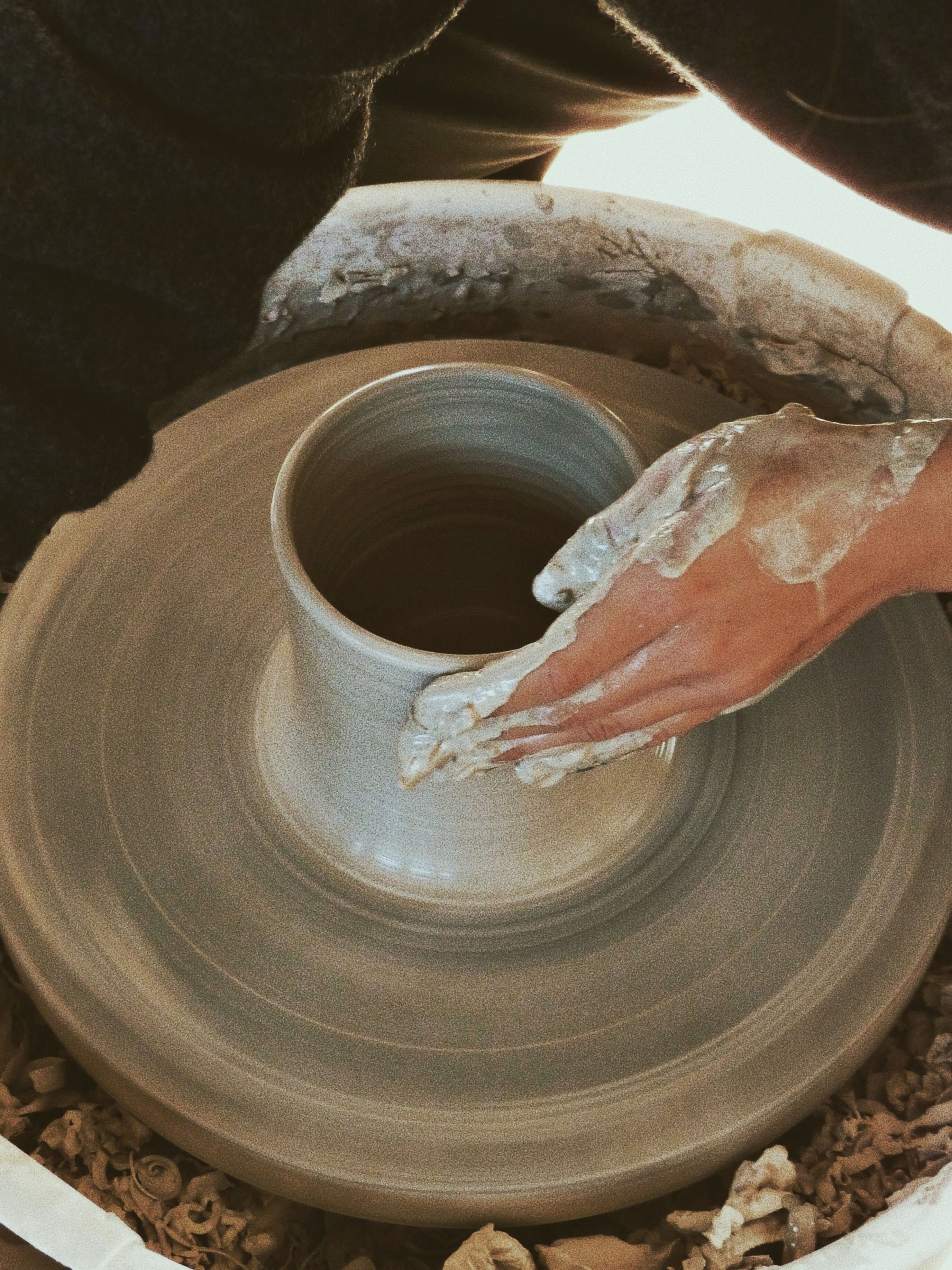 4 séances tournage vase avec Antonia Maria