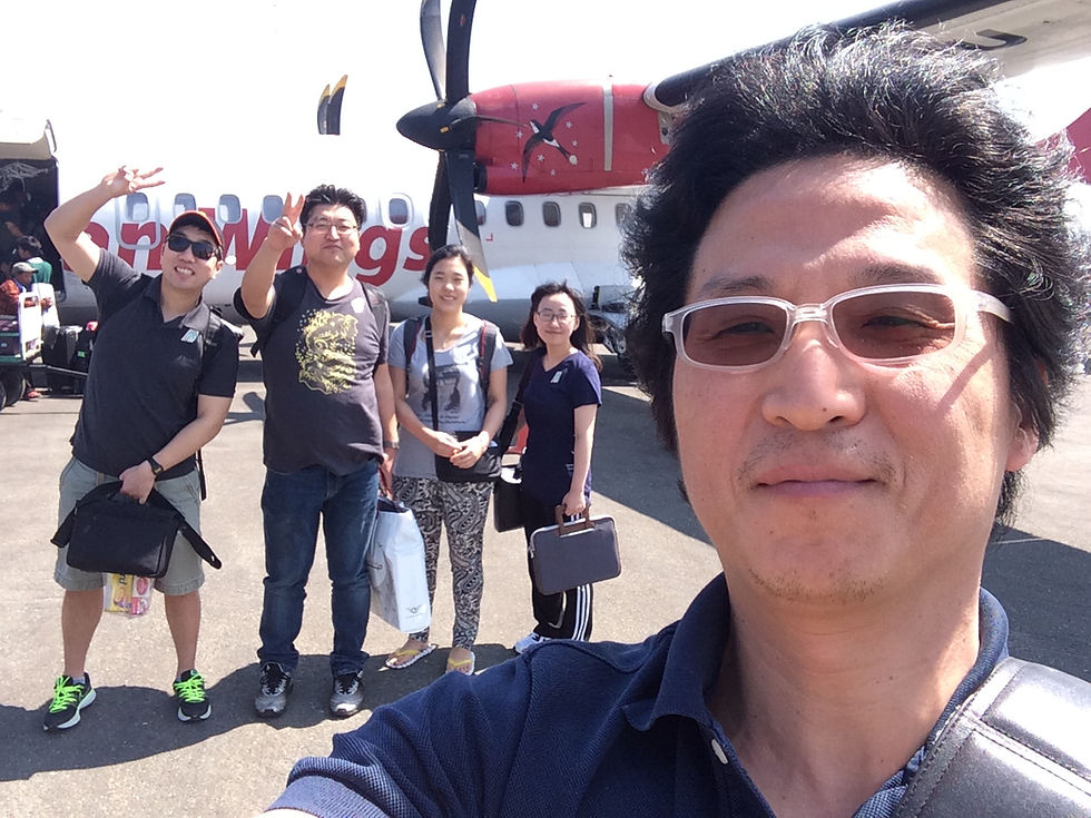 From viewer's left: Hongki YOON, Jinmin HUH (the law firm representative), Heewon SUH, Soomin KIM, and Professor KS Park