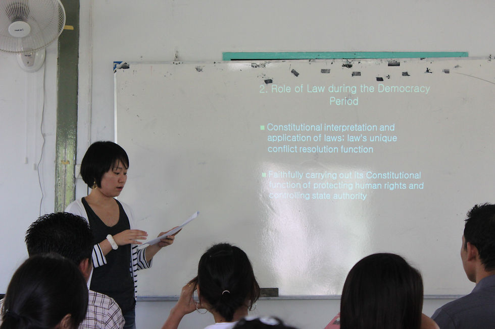 Wooyeun KIM on the relationship between rule of law and democracy