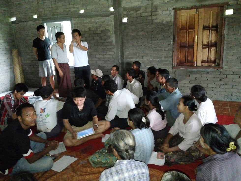 Professor KS Park explaining the purpose of the visit