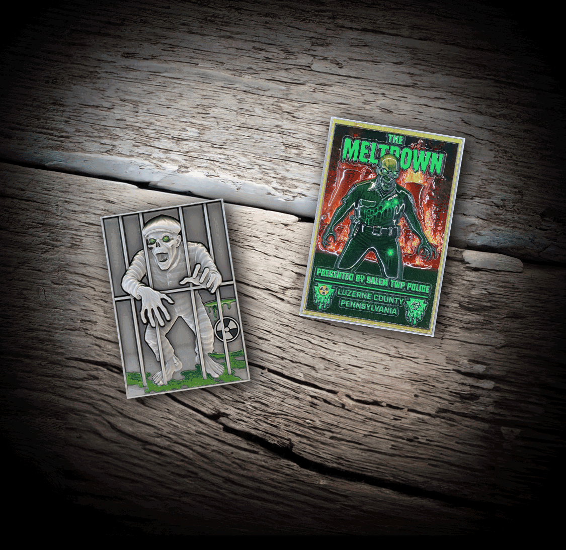 "The Meltdown" Classic Horror Movie Poster Challenge Coin