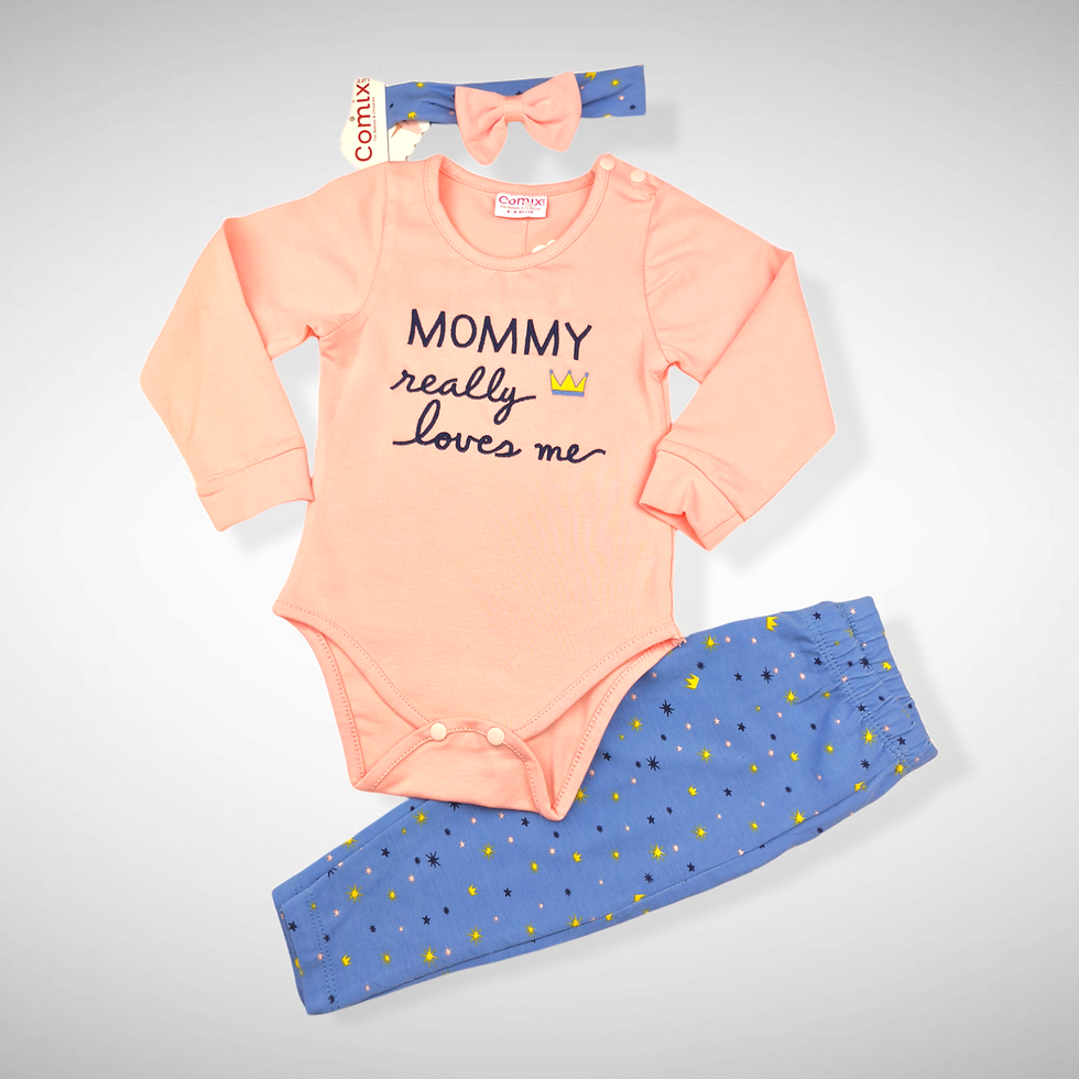 Setje "Mommy really loves me"