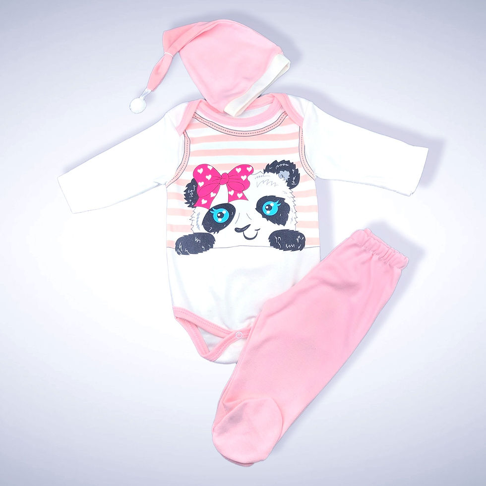 Lichtroze Set "Sweet Panda"