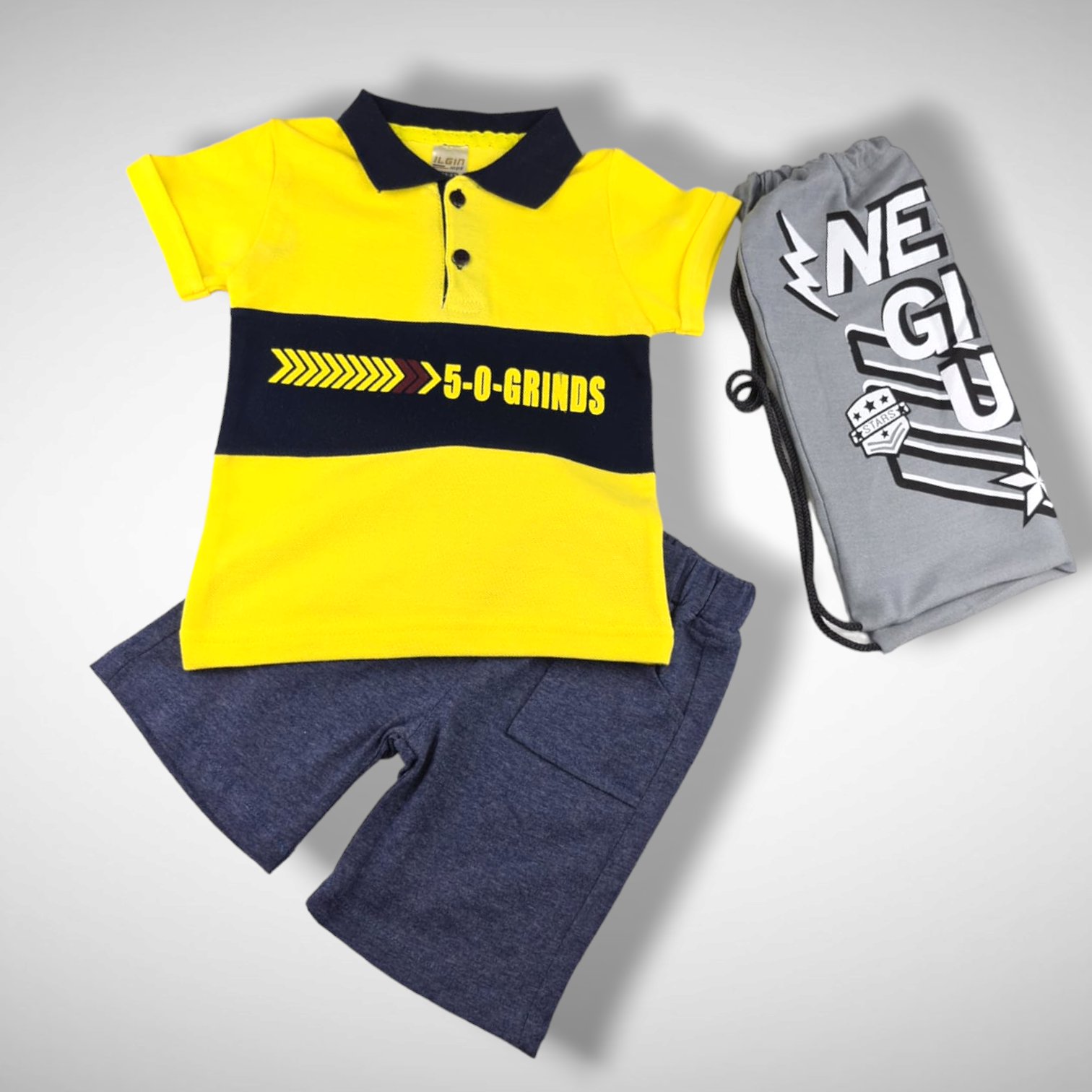 Gele Zomerset Met Rugzak