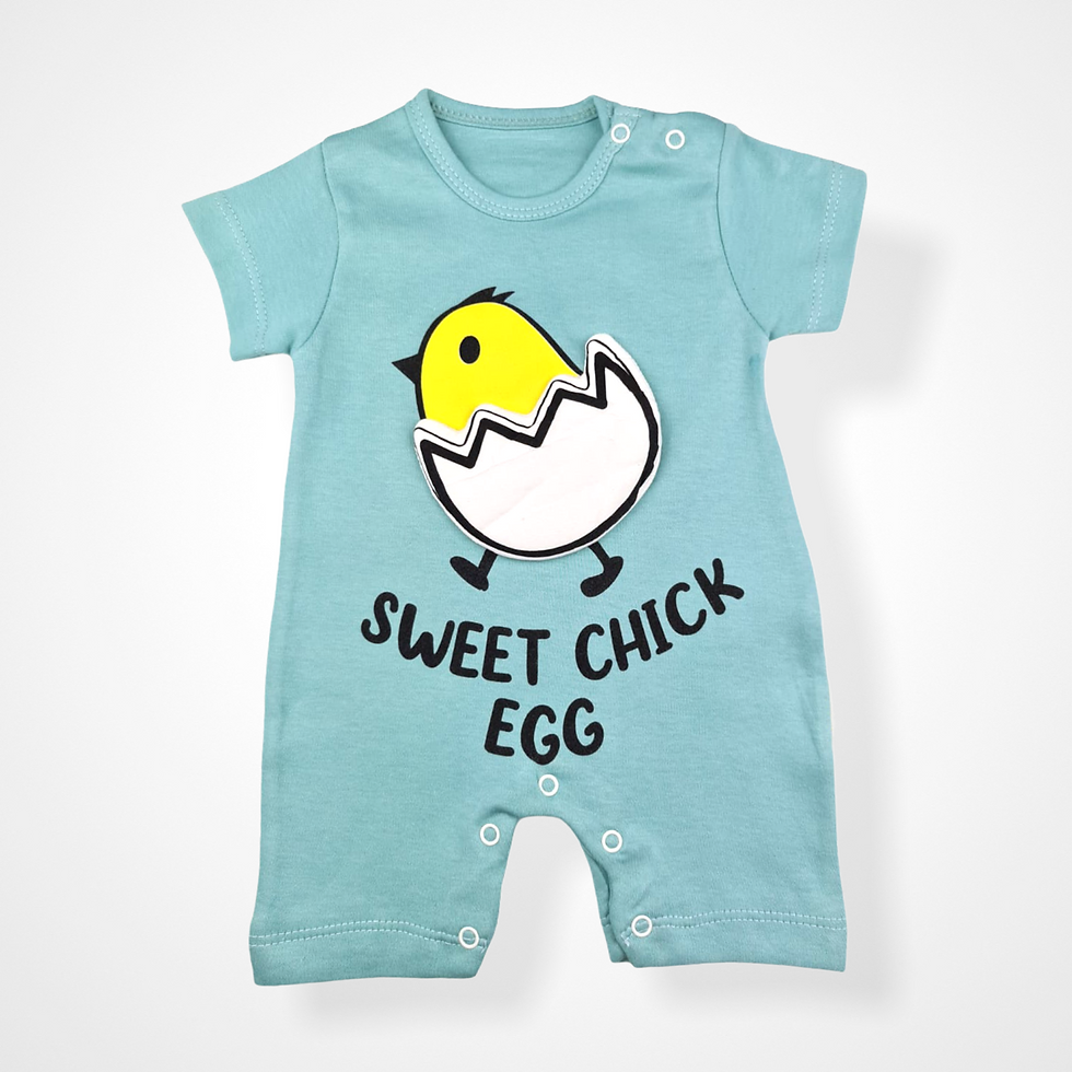 Groene Jumpsuit Met 3D-Ei