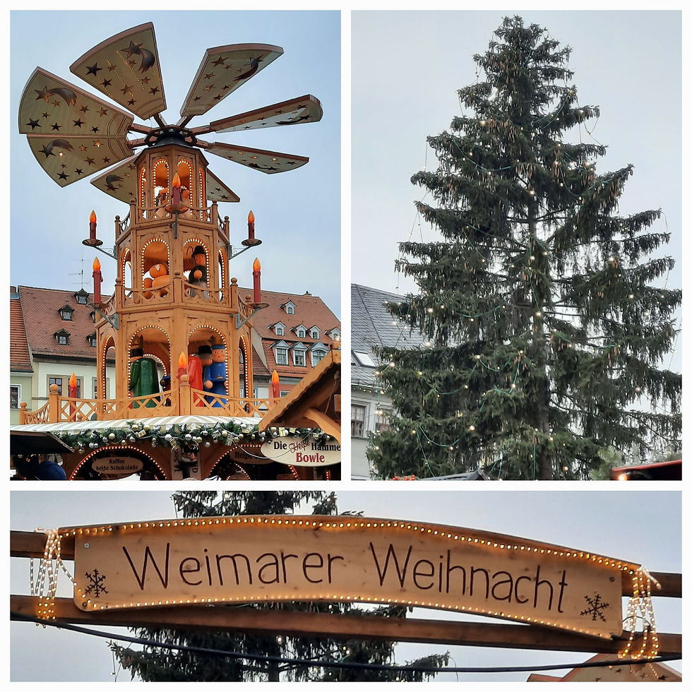 Weimarer Weihnacht auf dem Marktplatz.