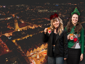 Sheenara Wiebke und Audrey-Lynn struck auf Weihnachtsmarkt