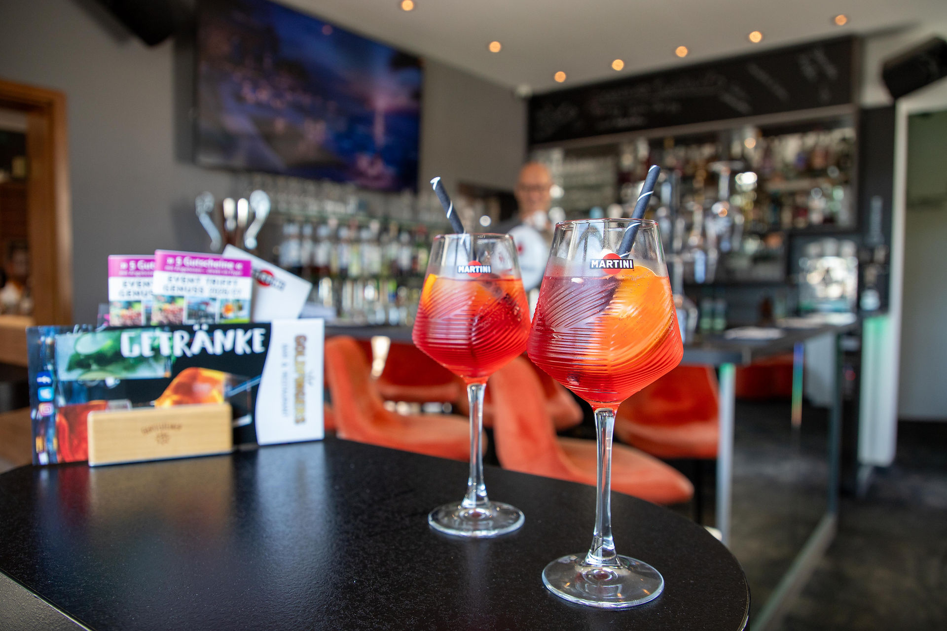 alkoholfreier Cocktails auf Anrichte