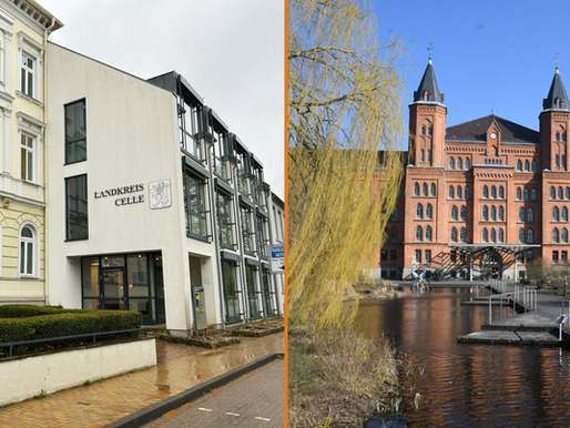Rathaus und Landkreis Celle
