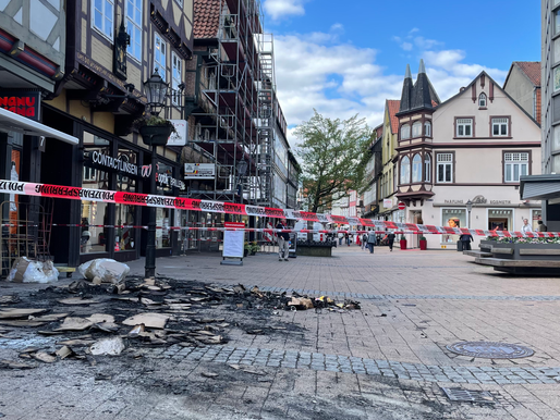 Brand in der Celler Innenstadt: Was ist hier gestern Nacht passiert?