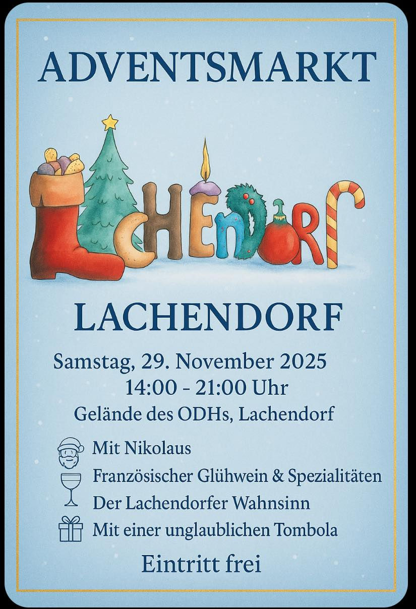 Plakat Adventsmarkt Lachendorf