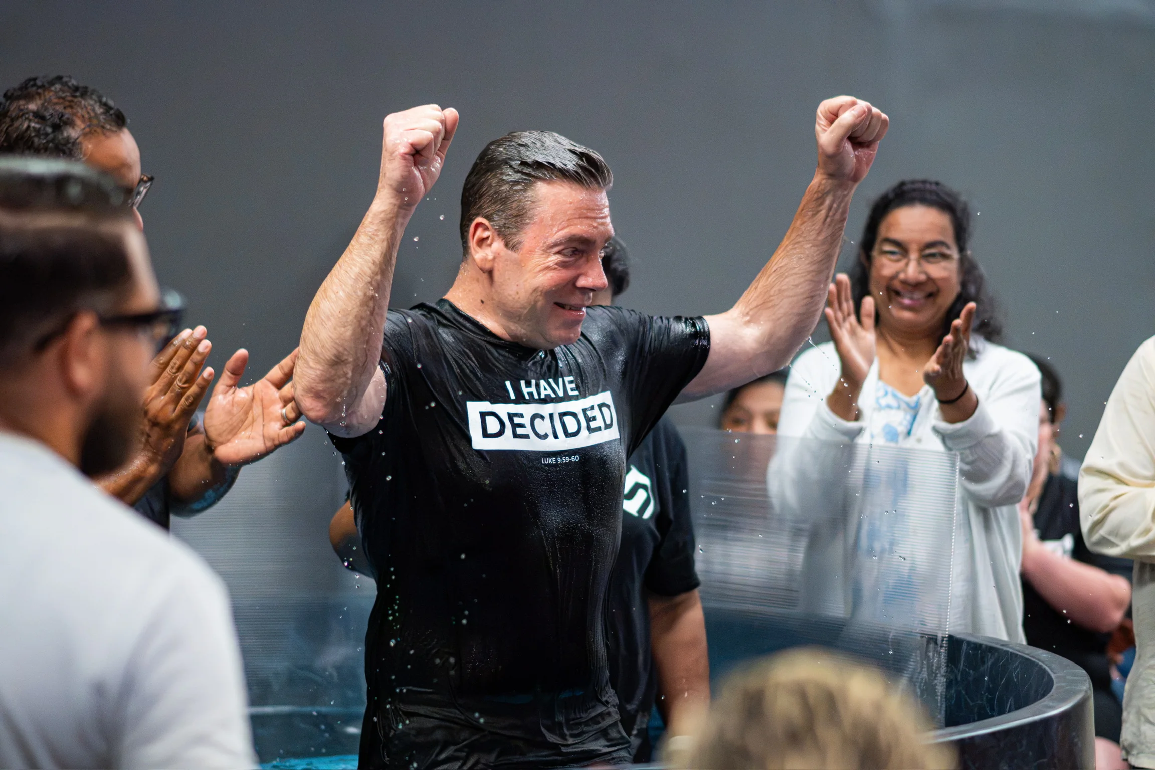 Celebrating a baptism at Scarlet Note