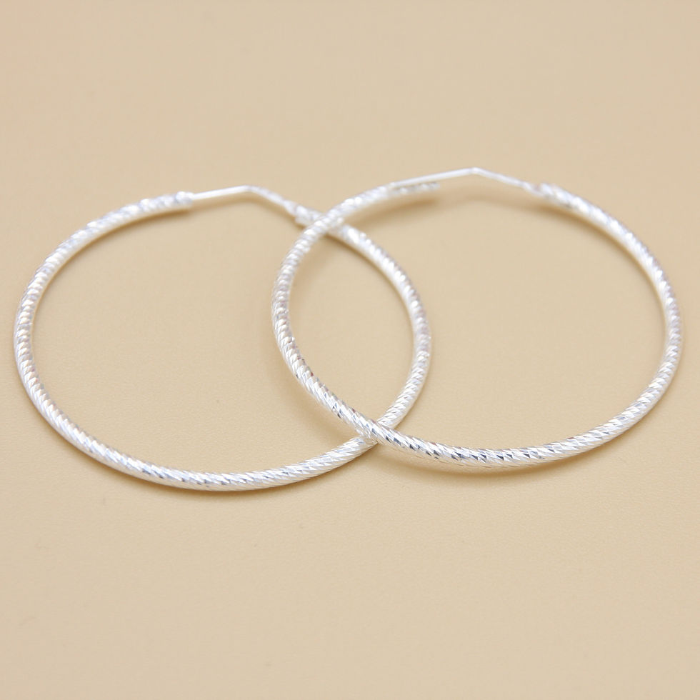 Silber Creole diamantisiert