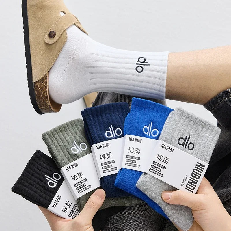 dlo Socks pure cotton anti-odor Suitable for all seasons stockings100% cotton y