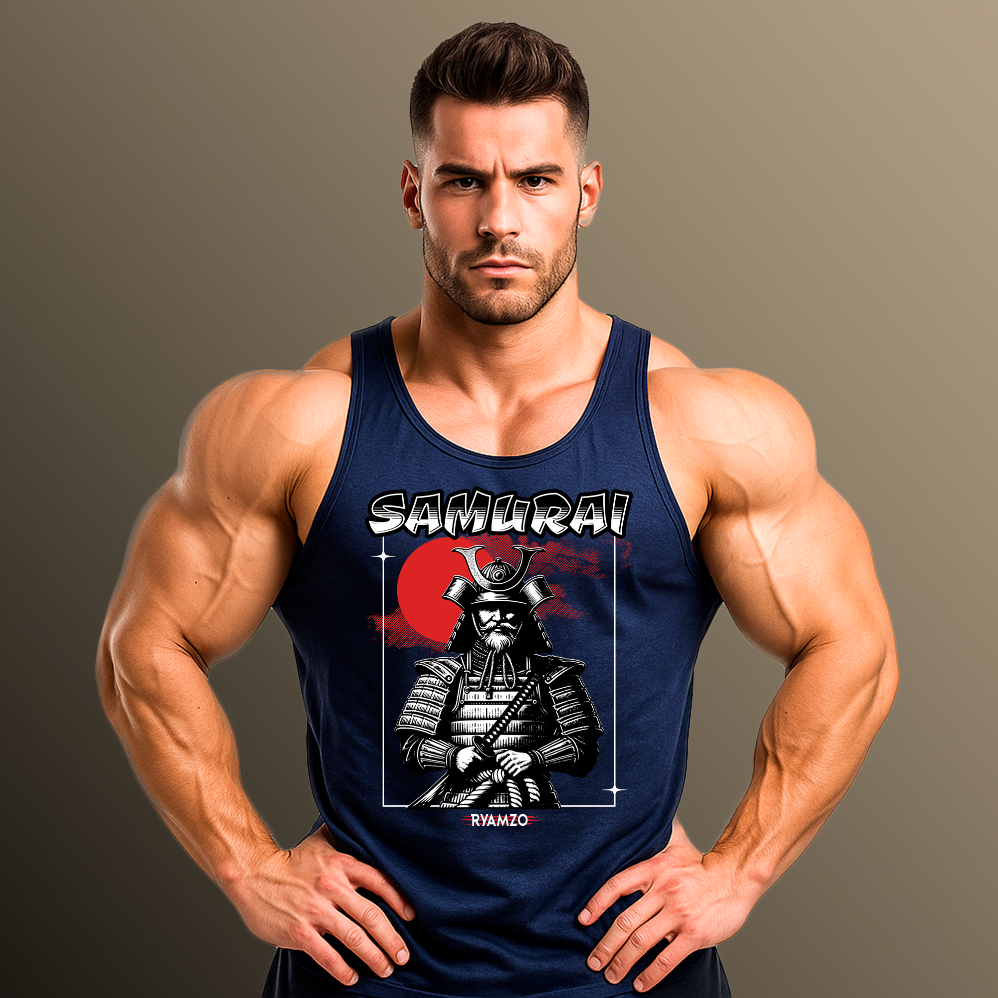 Regata Masculina Azul Marinho Pv Samurai