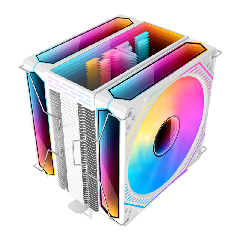 Thumbnail: Metalfish CPU Air Cooler 4 6 Heat Pipe PC Radiator Cooling ARGB PWM 12cm Fan For