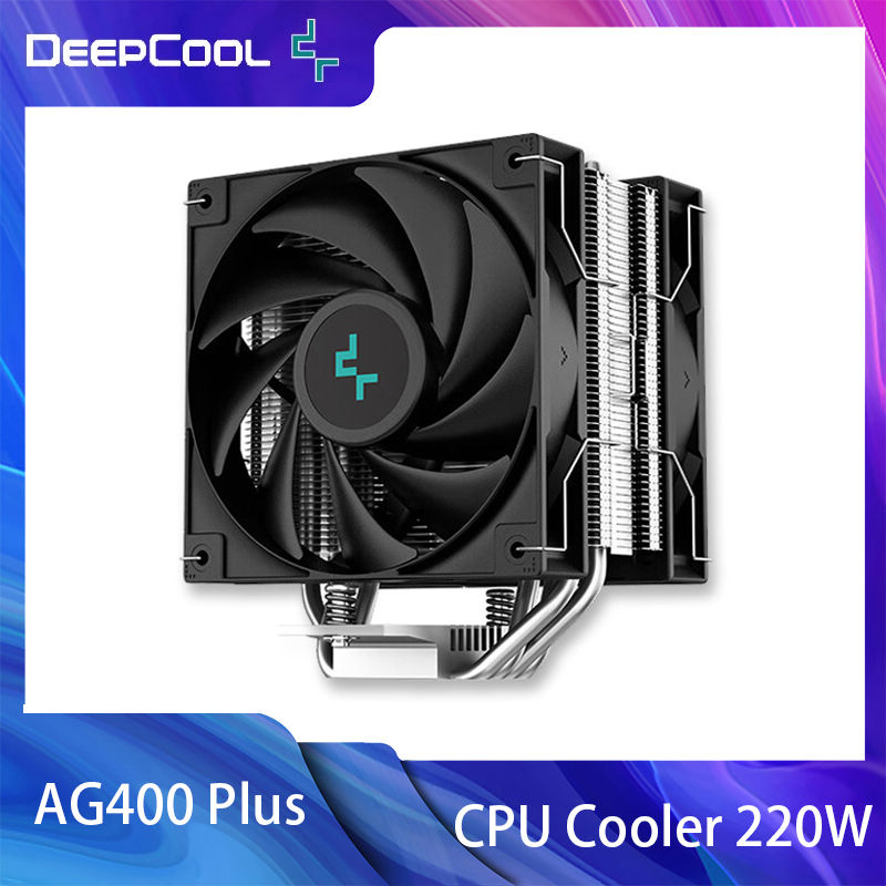 DeepCool AG400 Plus 4 Heat Pipe Dual Fan 220W CPU Cooler 120mm Fan Air Cooler fo