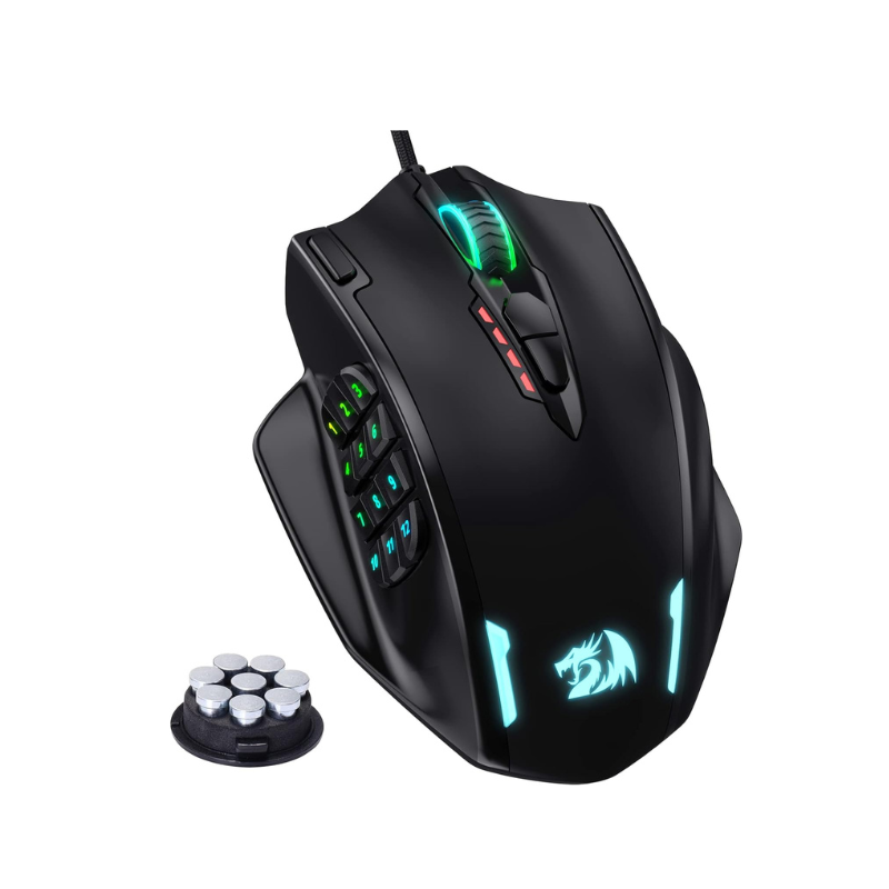 Redragon M908 RGB Backlight LED USB Wired Gaming Mouse 18 Programmable Mouse But