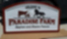 Custom Horse Farm Sign with cow