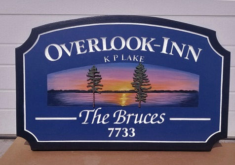 Custom outdoor Lake house sign