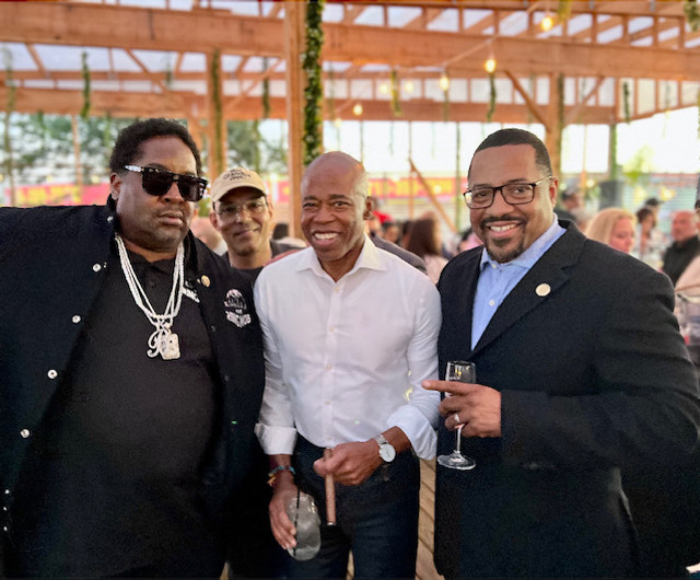 Honorable Torrance Harvey, Sr. wth Mayorial Elect NYC Eric Adams & Eric B.