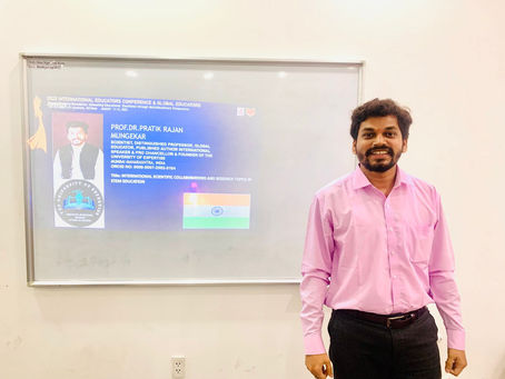 Distinguished Indian Educator - Dr. Pratik , receives International Acclaim during Vietnam Tour