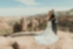 Colorado National Monument intimate adventure elopement in the desert breathtaking views Grand Junction Colorado Bookcliff overlook elopement