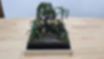 Diorama of Robert Muldoon and Velociraptors in the jungle