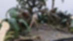 Robert Muldoon diorama being hunted by Velociraptors