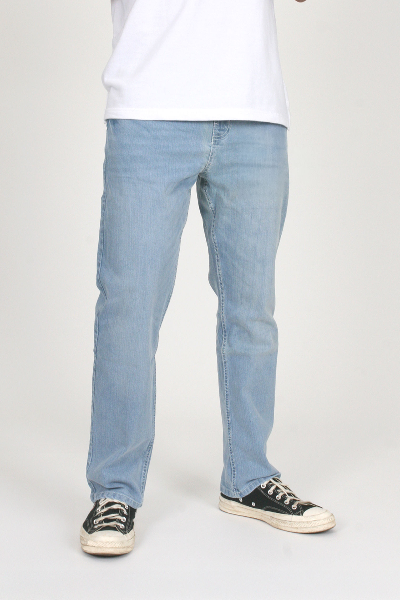 Light Blue Wash Relaxed Jeans