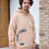 Thumbnail: Light Brown "420 Good Vibes" Embroidered Hoodie