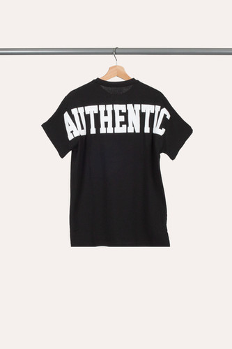 【関税・送料込】Diagonal zipper accent loose fit t-shirts Black