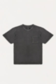 Black Faded Wash Pocket T-Shirt