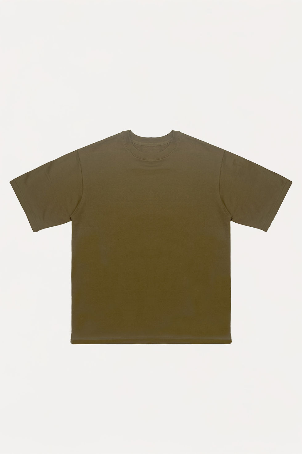 Thumbnail: Dark Olive French Terry Boxy T-Shirt