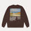 Thumbnail: Chocolate "Monet" Velvet Patch Sweatshirt