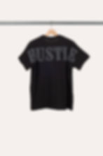 Thumbnail: Black "Hustle" Embroidered T-Shirt