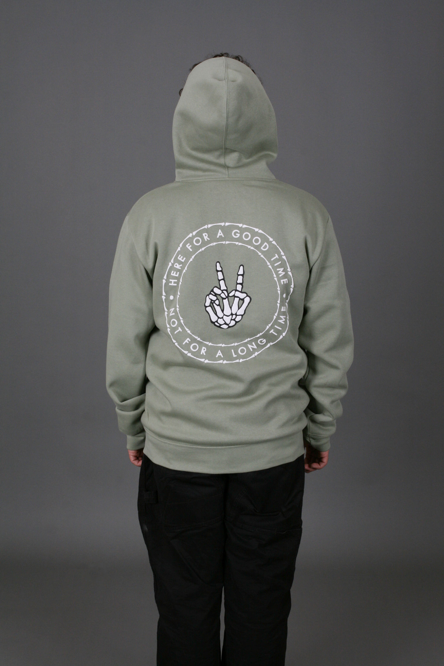 "Here For A Good Time" Zip-Up Hoodie