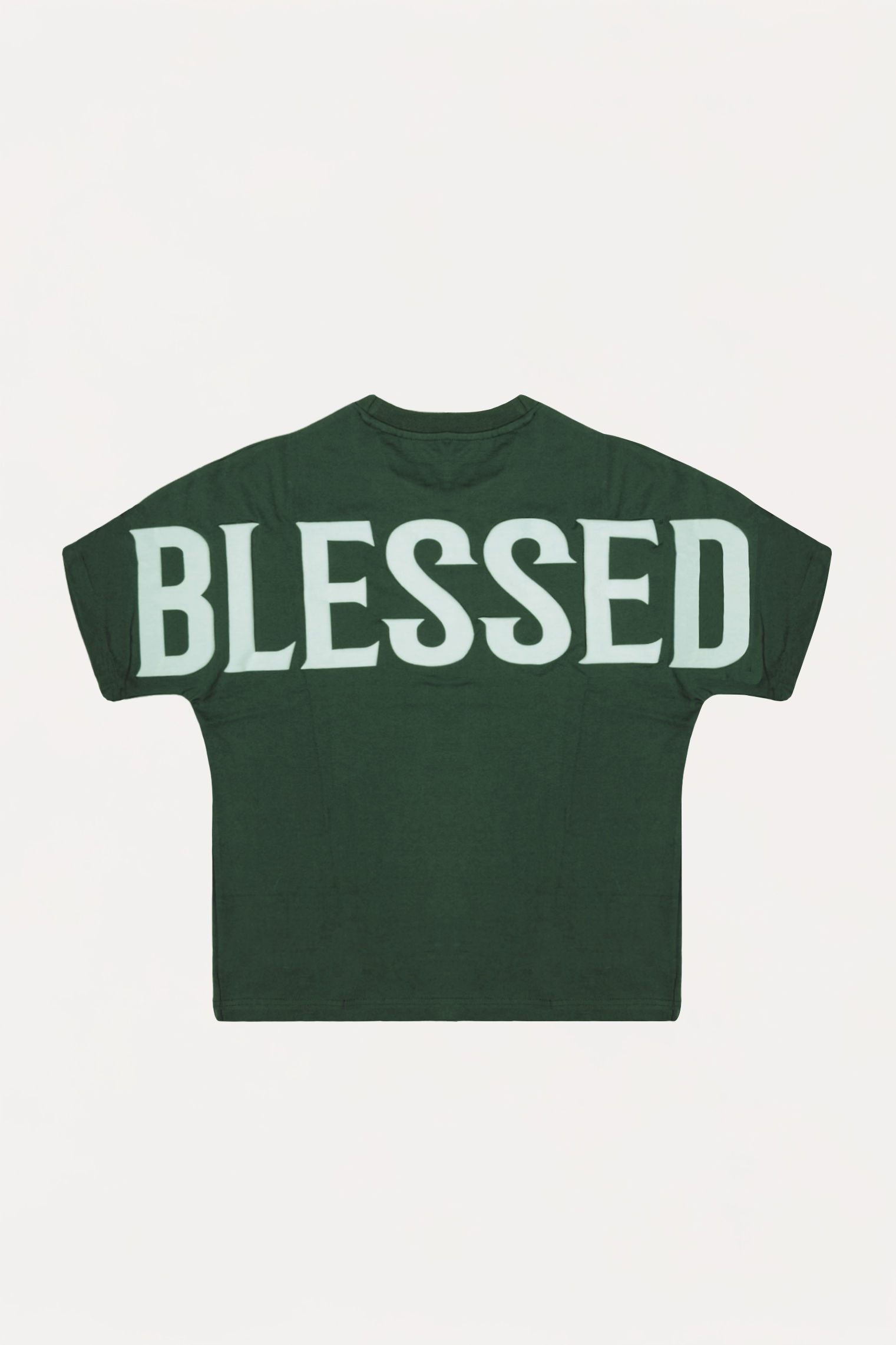 Forest Green "Blessed" Boxy T-Shirt