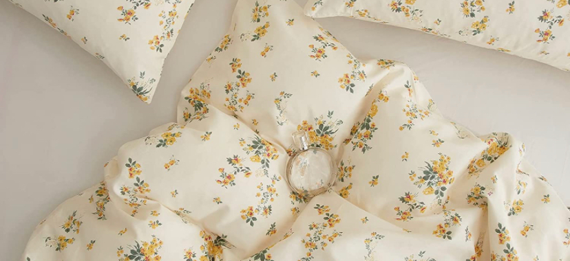 Yellow Floral Bedding